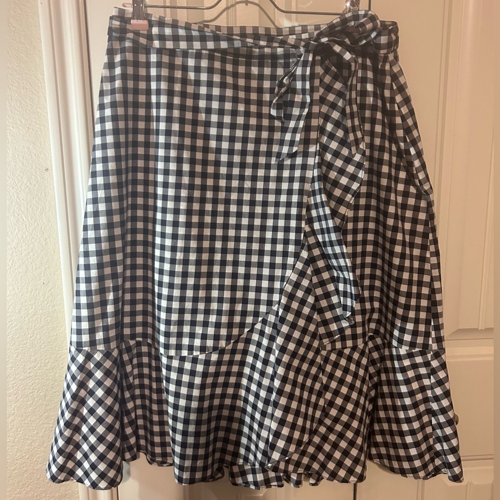 Talbots petit gingham skirt - Picture 2 of 9